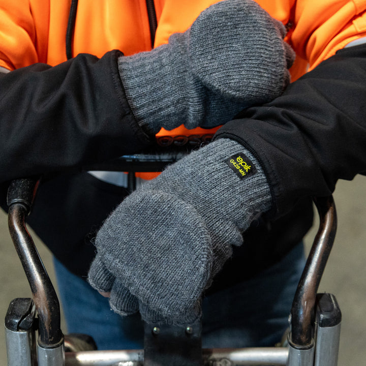 Hybrid Wool Mitten Glove