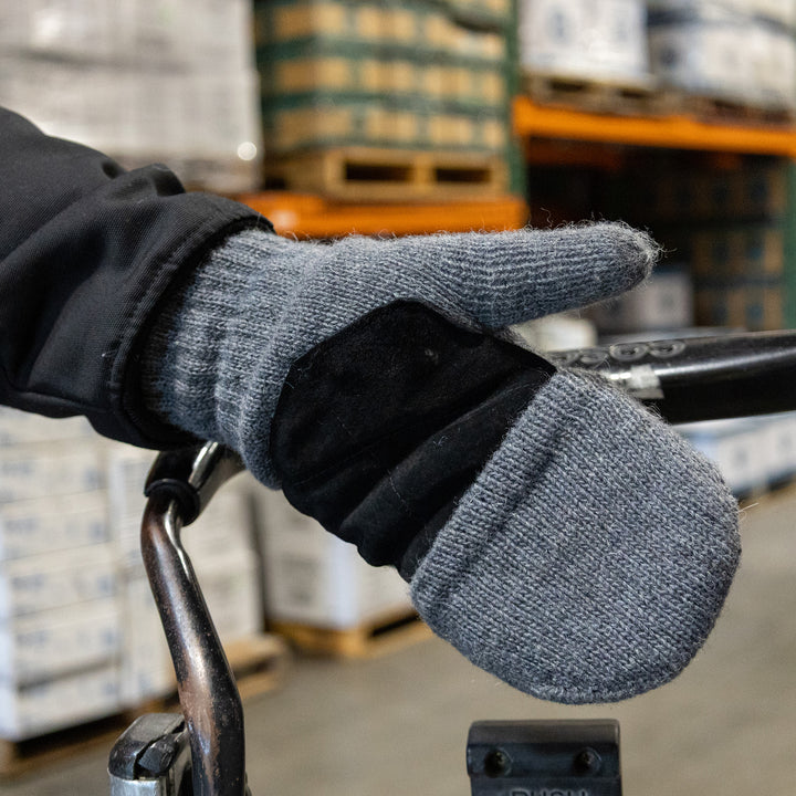 Hybrid Wool Mitten Glove