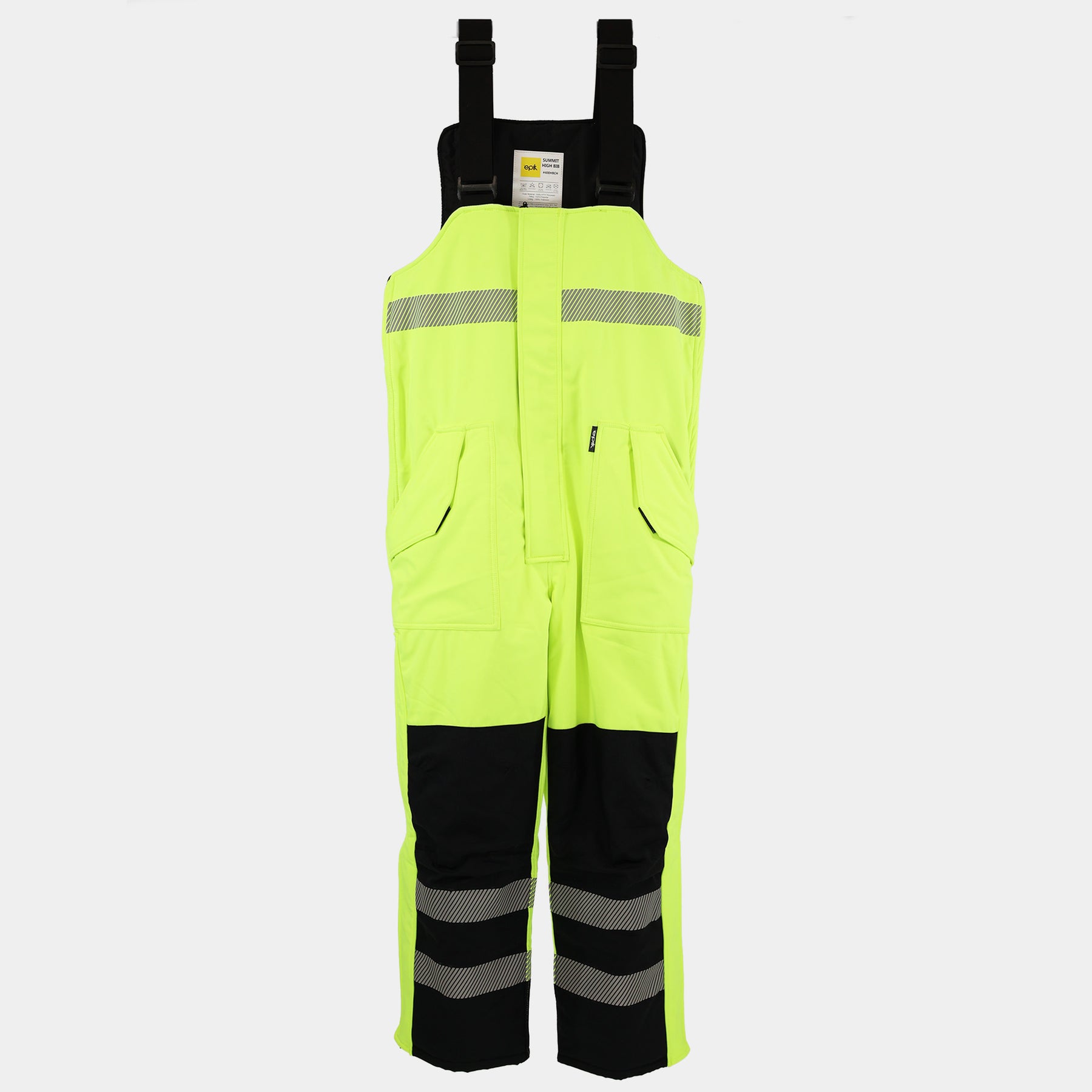 Summit Pro High Bib Overalls - Hi VIs Yellow Insulated Shell Workwear ...
