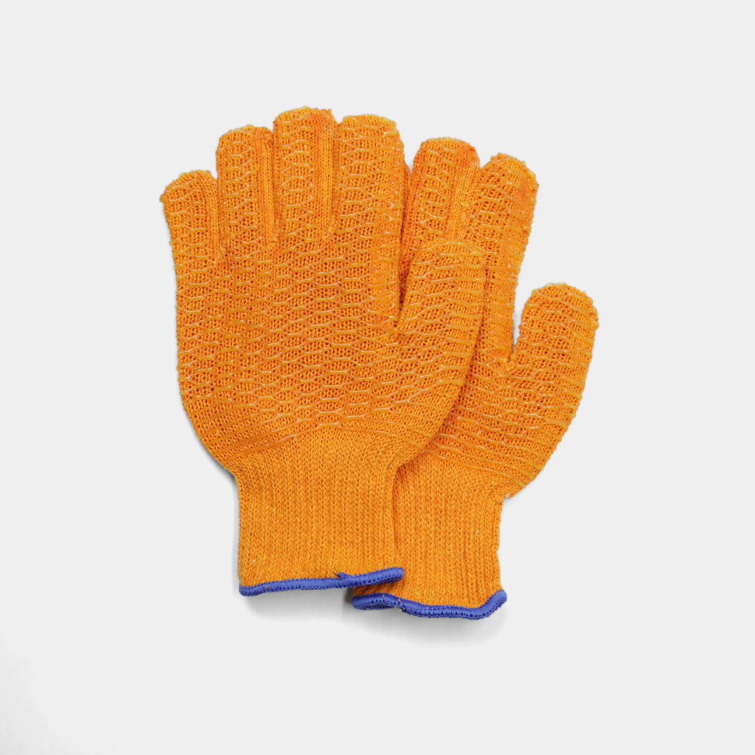Honeycomb Knit Glove 12 Pack Knitted PVC Grip Work Cold Storage Picking Glove Pair
