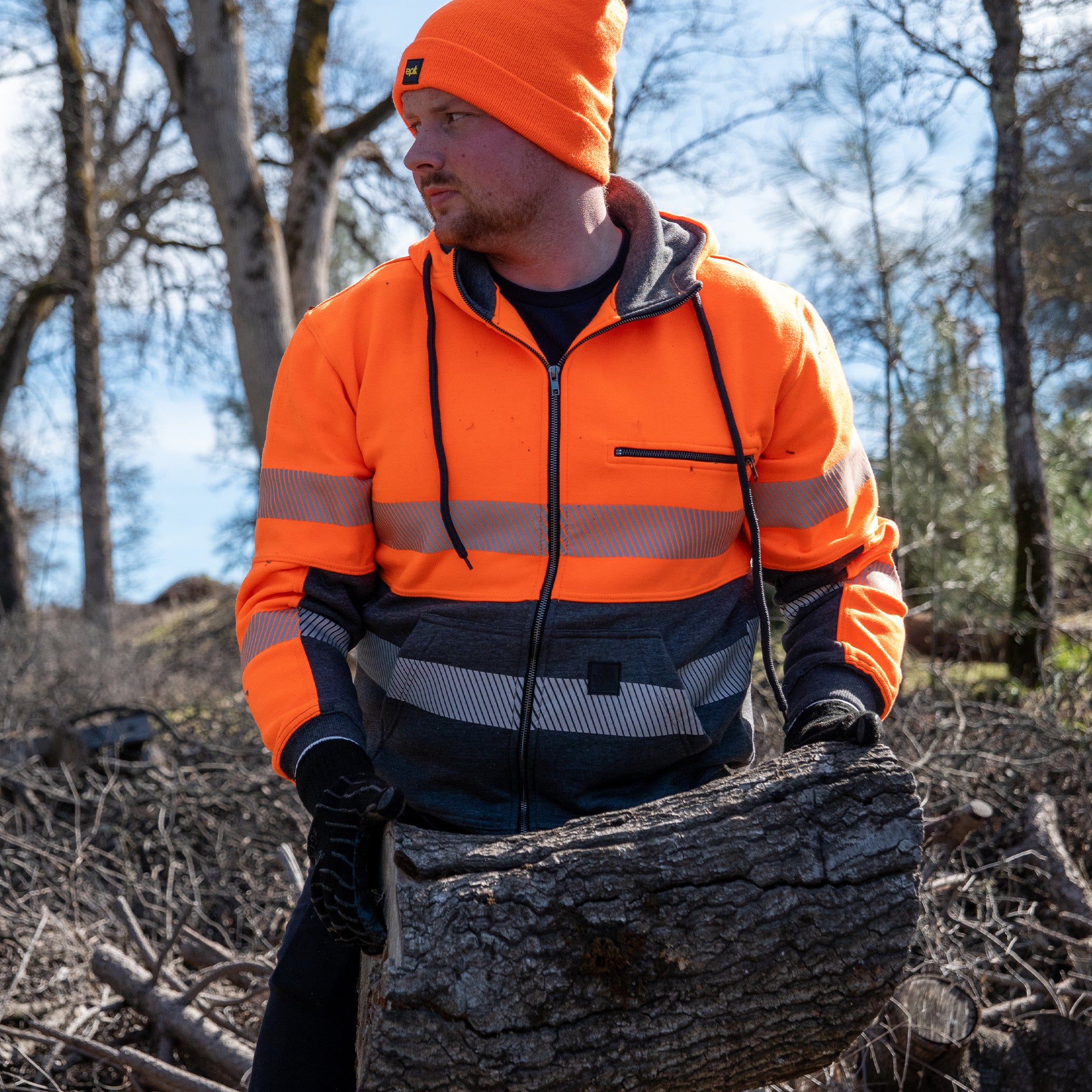 Hi vis clearance camo hoodie