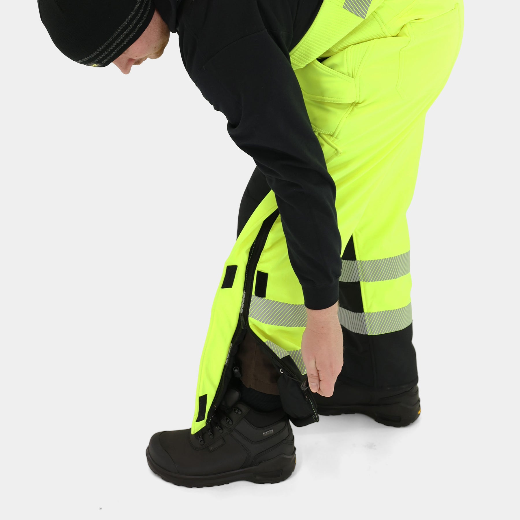 Summit Pro High Bib Overalls - Hi VIs Yellow Insulated Shell Workwear ...