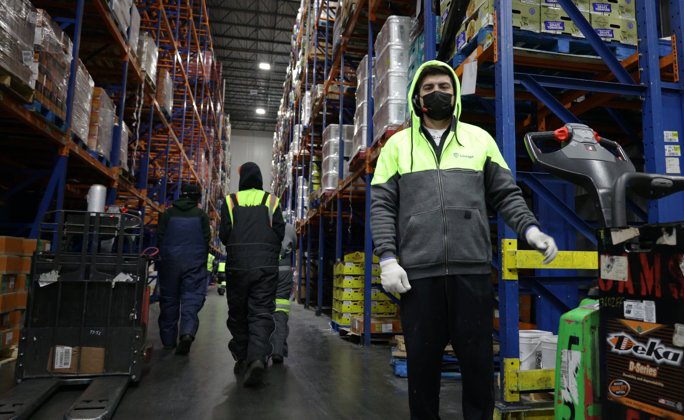 Epik workwear hoodie in lineage warehouse
