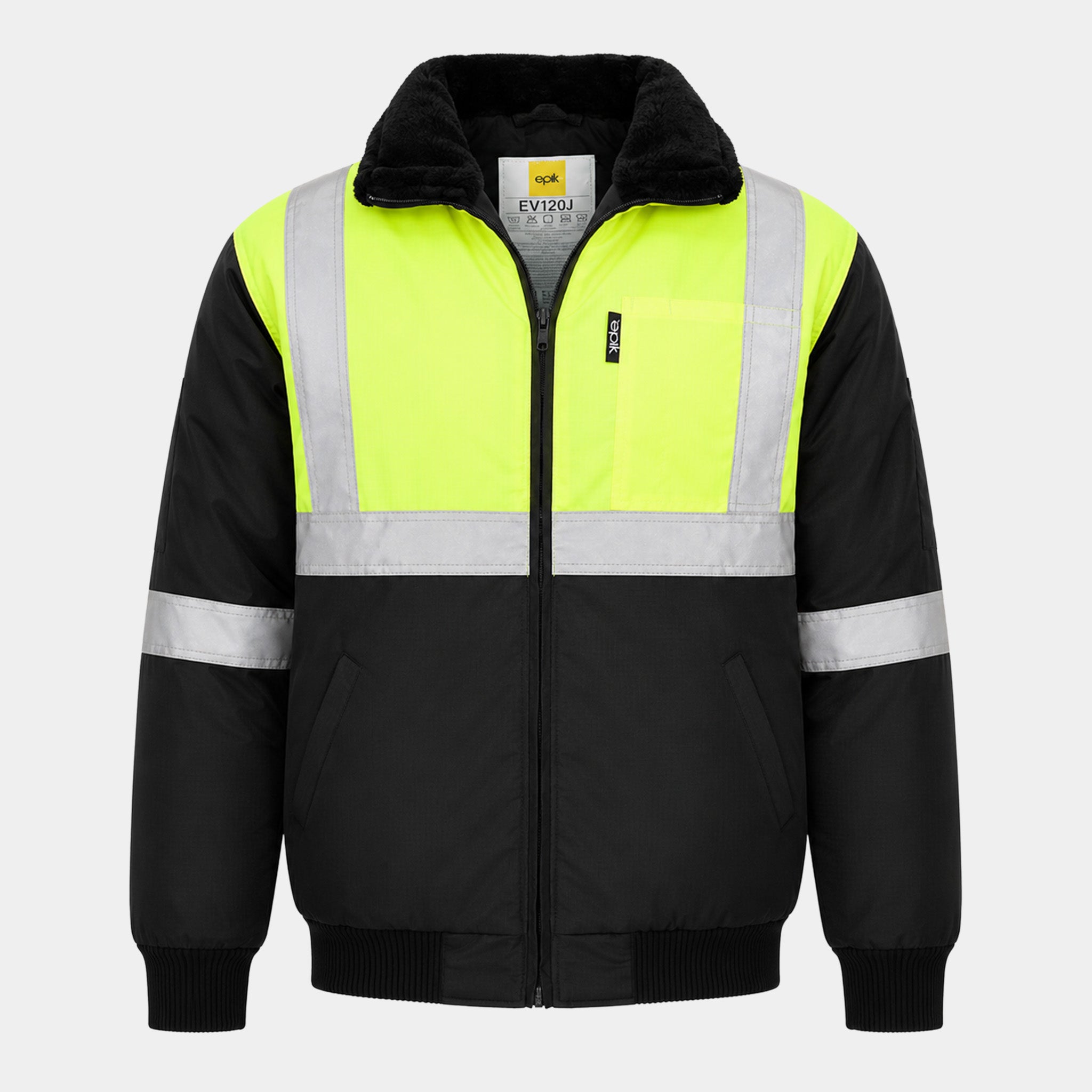 Reflex Jacket - Hi Vis Yellow Insulated Warm Cold Storage Freezer