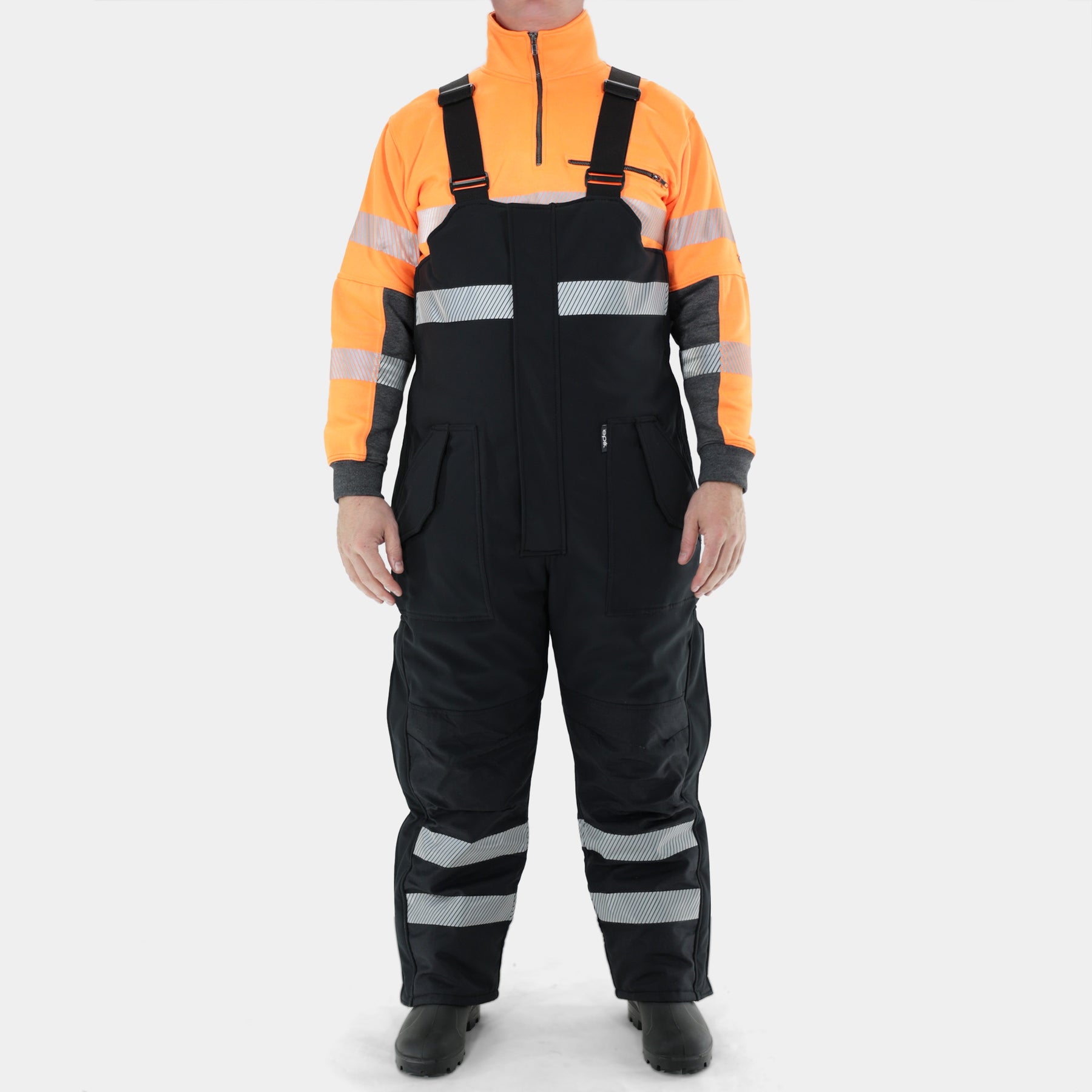 Summit Pro High Bib Overalls - Insulated Soft Shell Hi Vis Workwear ...