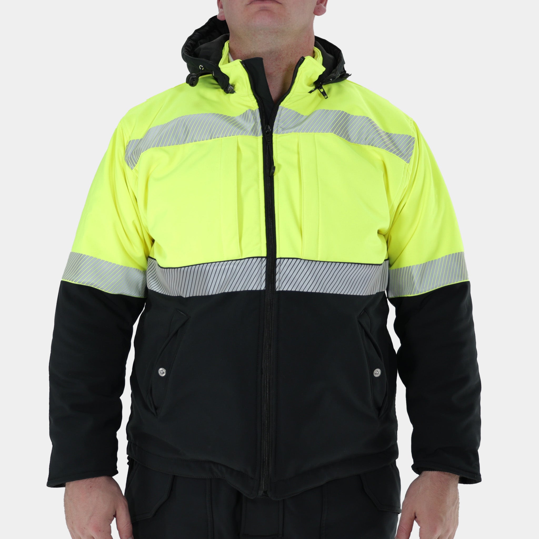 Summit Pro Jacket - Epik Workwear's Soft Shell Insulated Hi Vis Coat