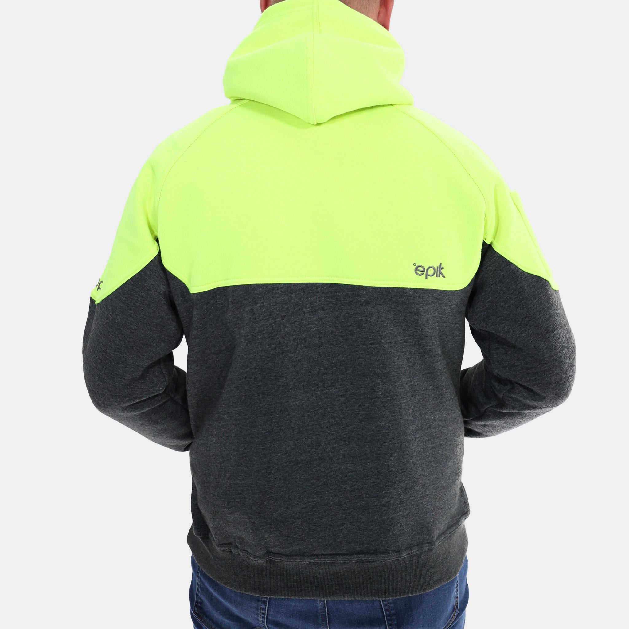 Epik Peak Hoodie - Hi Vis Yellow Pull-Over Thermal Work