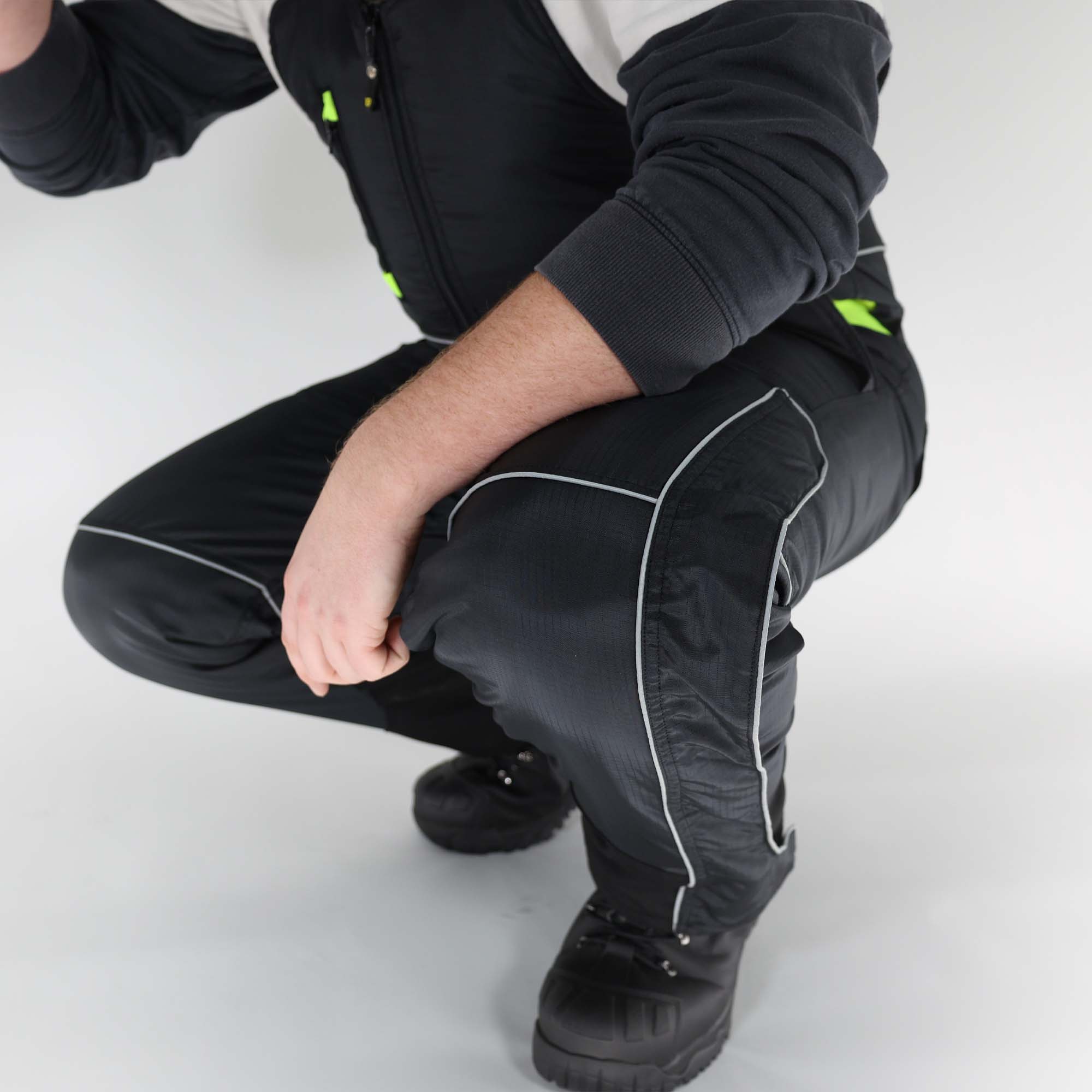 Epik Reflex Pro Bib Overalls - Heavy Insulated Black Freezerwear