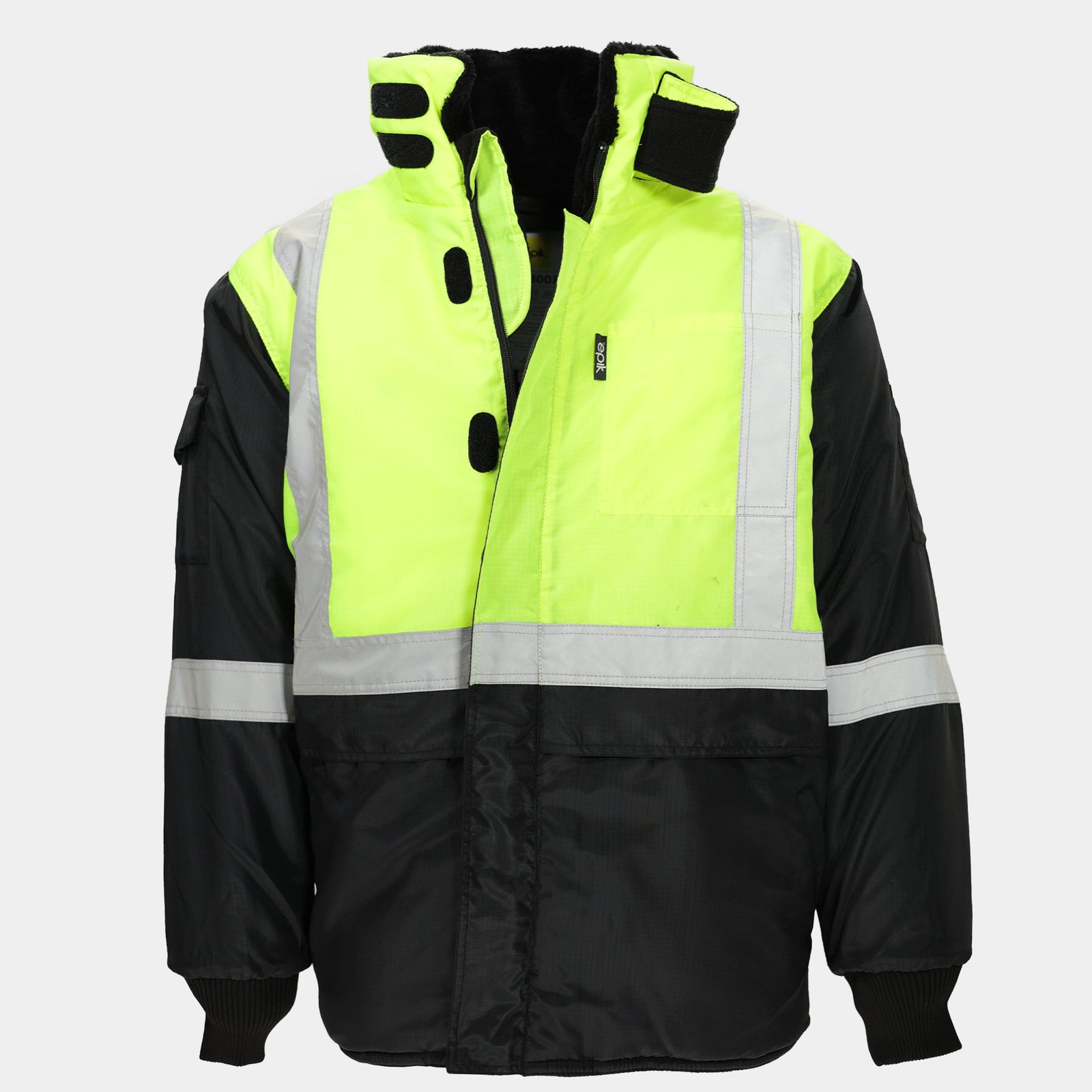 Epik EV300 Reflex Pro Freezer Hi Vis Yellow Jacket PNG