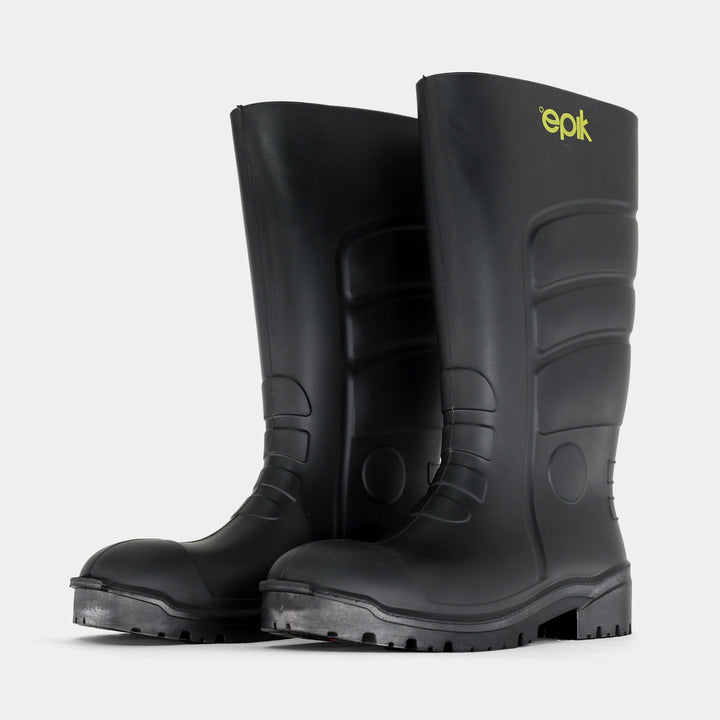 Pace Polyurethane Boot Black Pair front