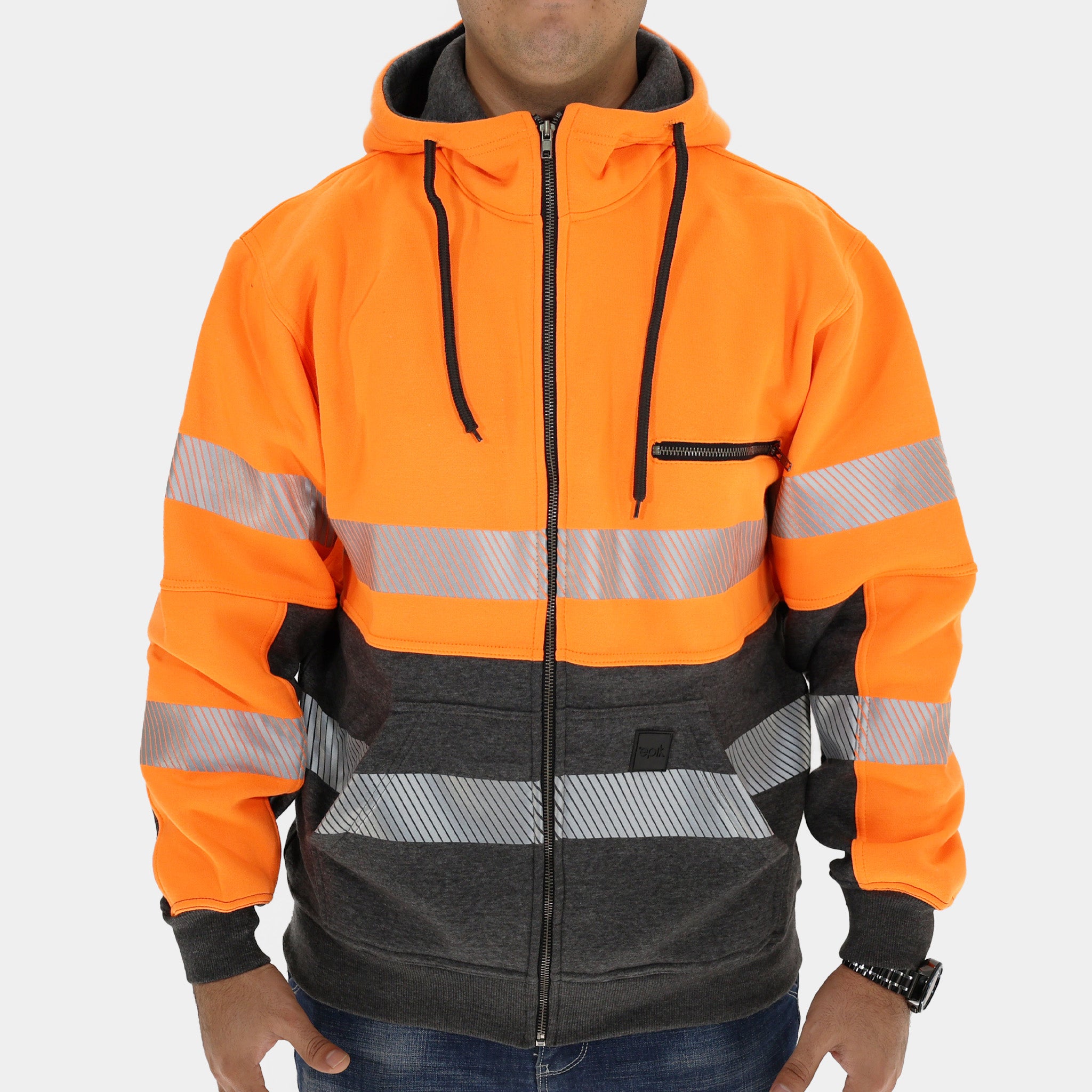 Hi vis best sale zip up sweatshirt