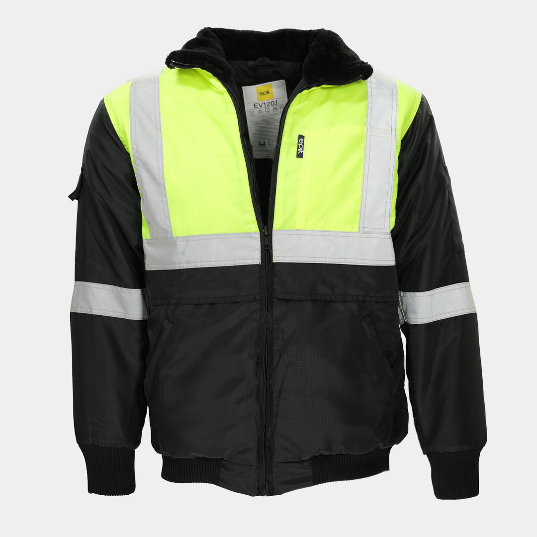 Epik Reflex Jacket - Hi Vis Yellow Insulated Work Outerwear – Epik Workwear