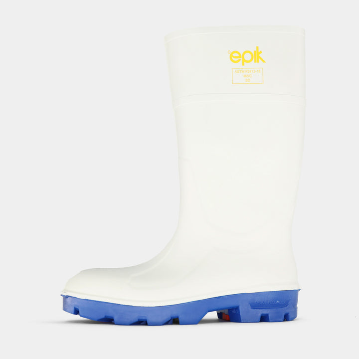 Tread White Safety Toe Polyurethane Sanitation Work Boot Side