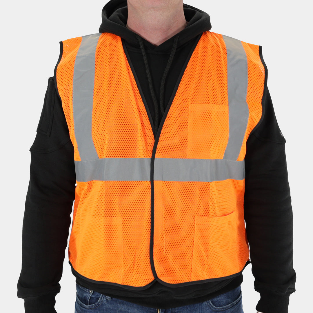 Economy Orange Safety Vest (1/ea)