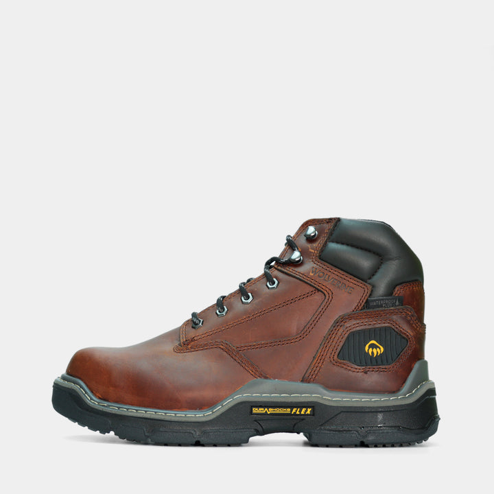 Epik Workwear Wolverine Raider 6" Boot Side - rugged and reliable work footwear for any job requiring long hours.