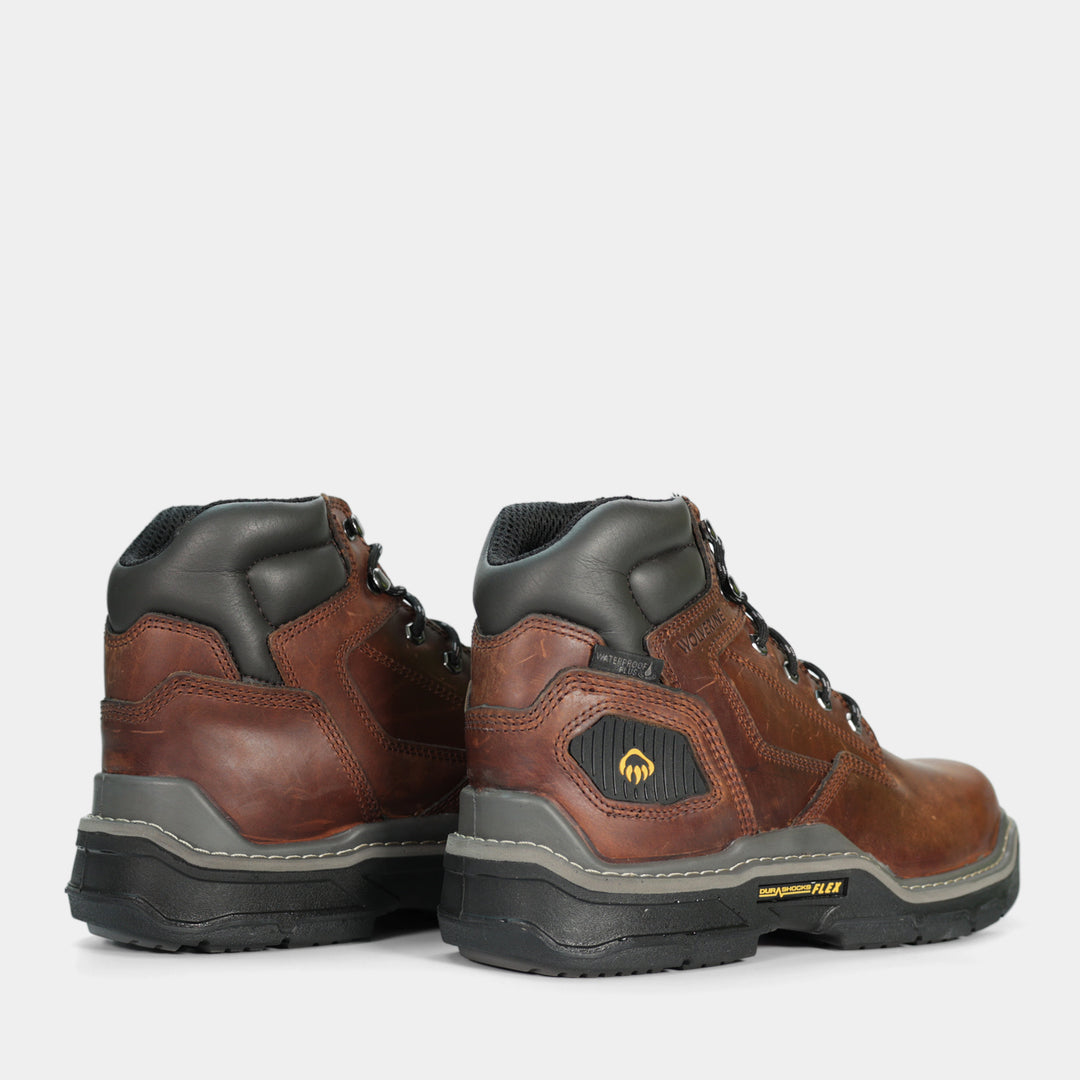 Epik Workwear Wolverine Raider 6" Boot Back Pair - rugged and reliable work footwear for any job requiring long hours.