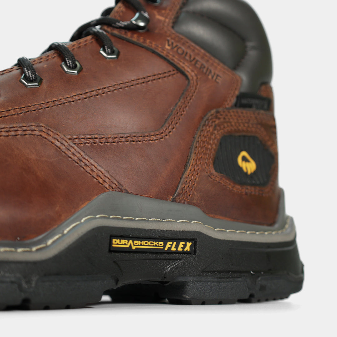 Epik Workwear Wolverine Raider 6" Boot Due Shock Flex - rugged and reliable work footwear for any job requiring long hours.