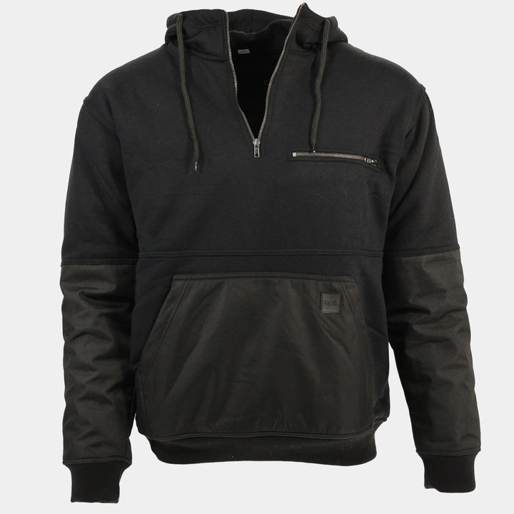 Epik Peak Pro Pull-Over Heavy Hoodie Black Front Cut Out  