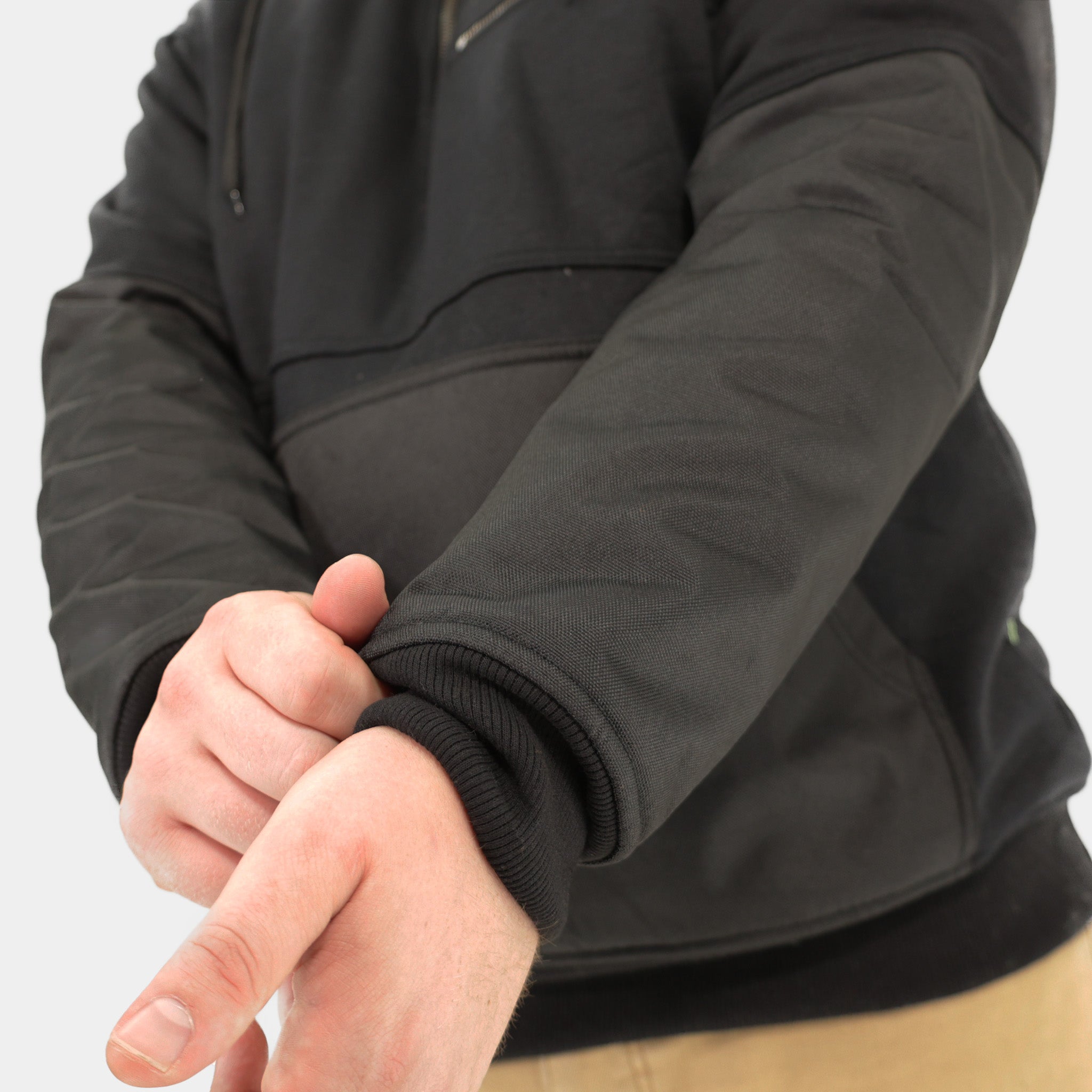 Peak Pro Pull-Over Hoodie - Compact Layers, Durable Black