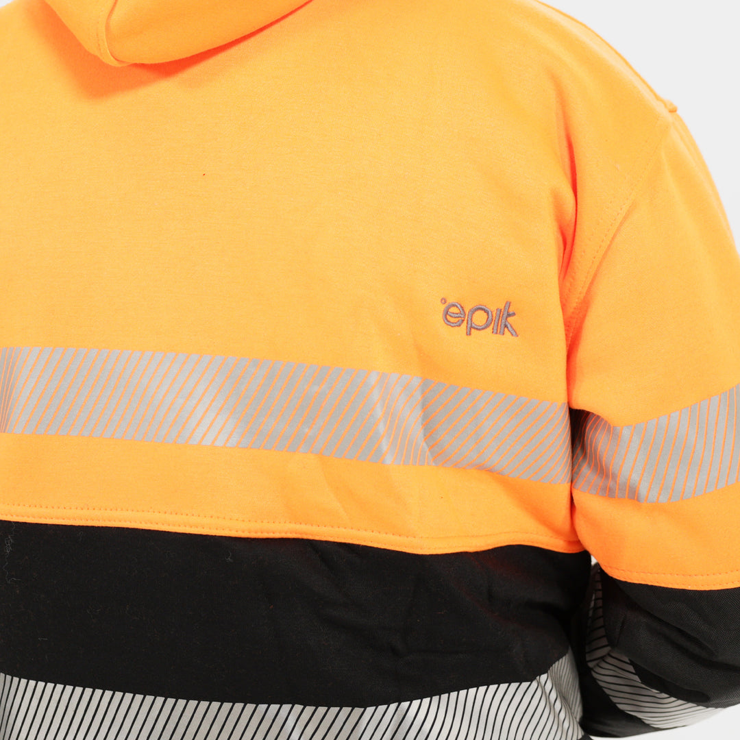 Epik Peak Pro Pull-Over Heavy Hoodie Orange Back Logo